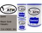 Preview: BMW, Black Gold Metallic, 114-V3630 / 6H: 500ml Lackdose + 500ml Klarlack + 250ml Härter - Set, von ATW Autoteile West.